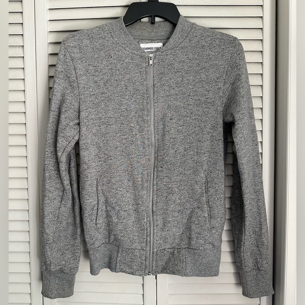 Light Gray Bomber Jacket